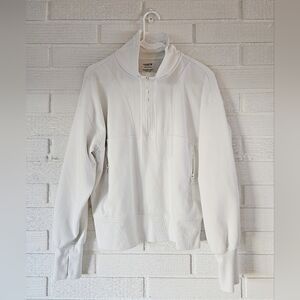 Half-Zip Athletic Shirt.                               Color: White